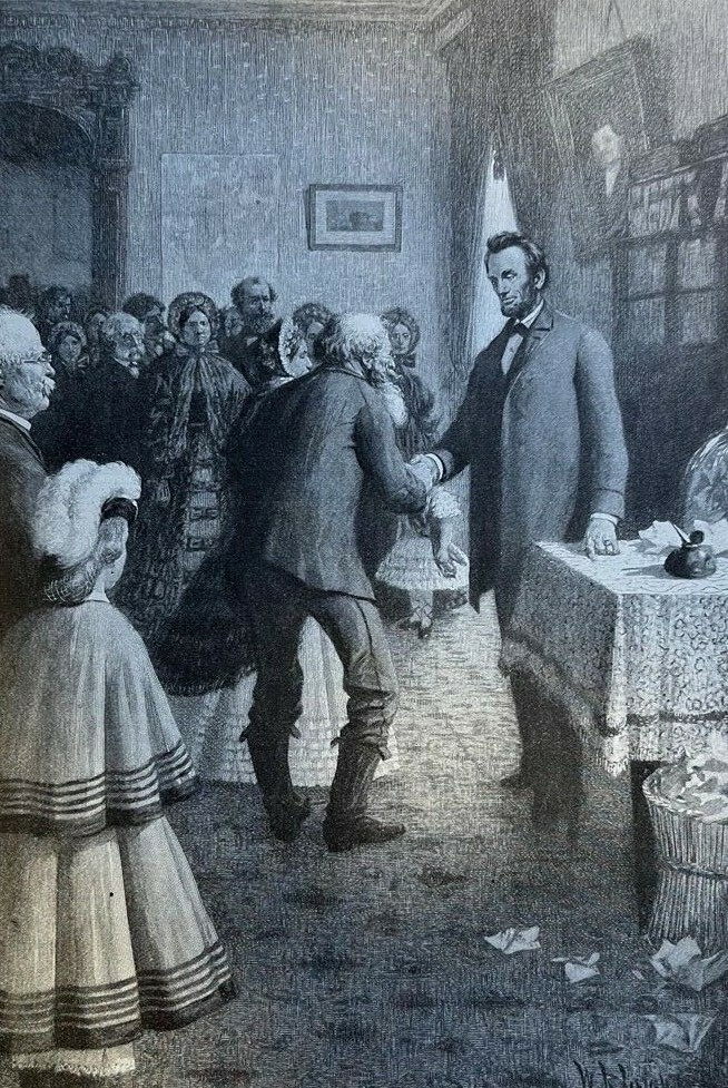 1899 Abraham Lincoln Winning the Presidential Election in 1864 Second Term