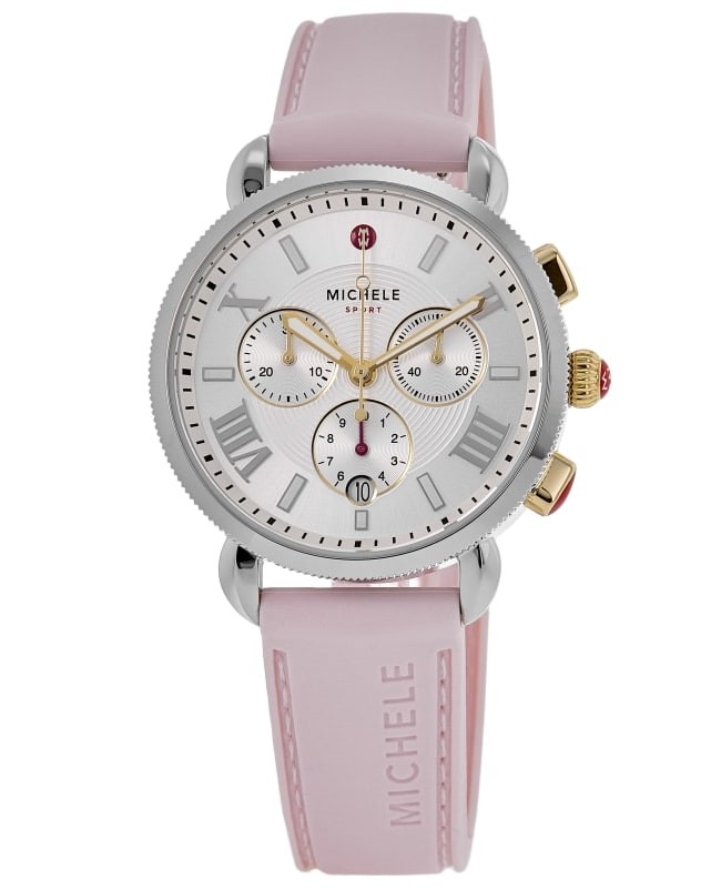 Michele Sport Sail Silver Quartz Chronograph Women's Watch MWW01P000023