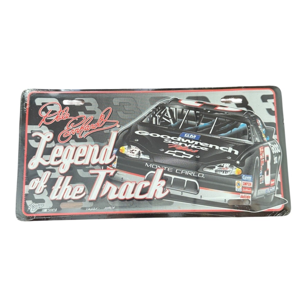 Dale Earnhardt #3 Legend Of The Track Winners Circle License Plate
