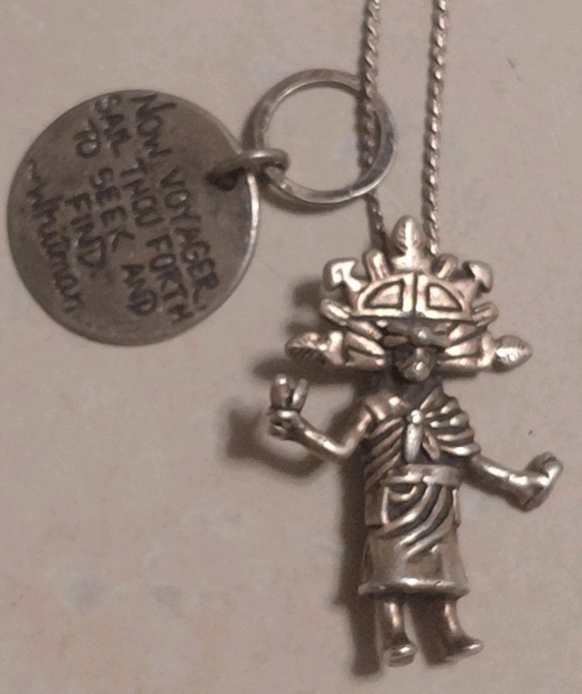 Native American Sterling Silver 1-1/4