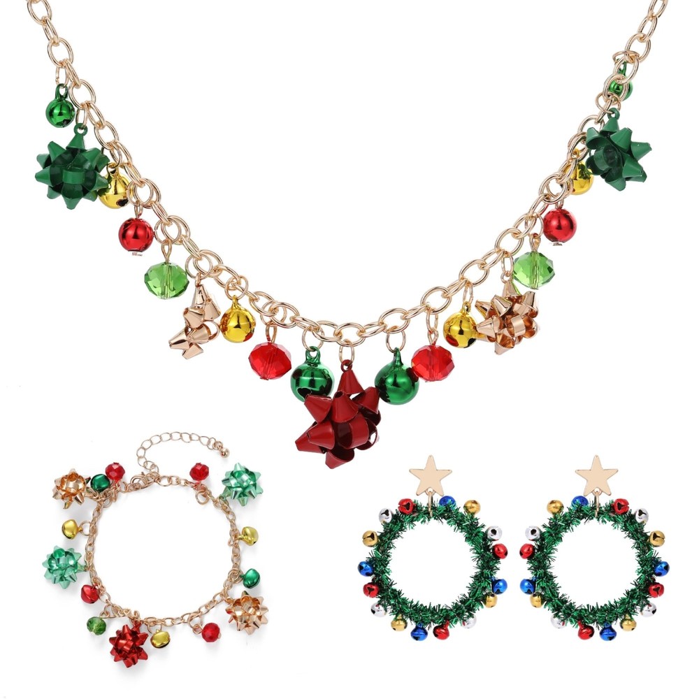 Christmas Tree Earrings for Women,Layered Long Green Tassel Dangling Drop Ear...