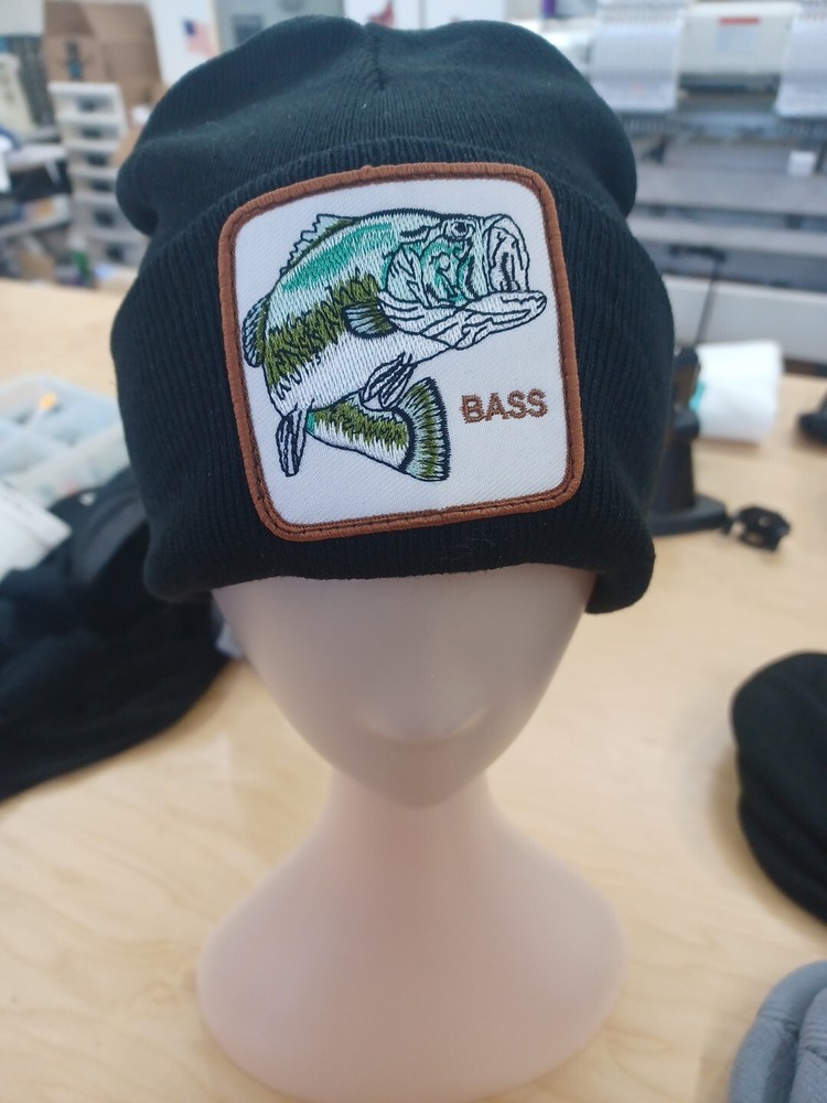 Bass Patch Beanie - Embroidered Music Hat for Bass Players
