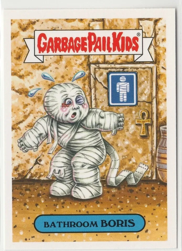 Bathroom Boris #8b Garbage Pail Kids GPK 2018 Oh the Horror-ible Trading Card