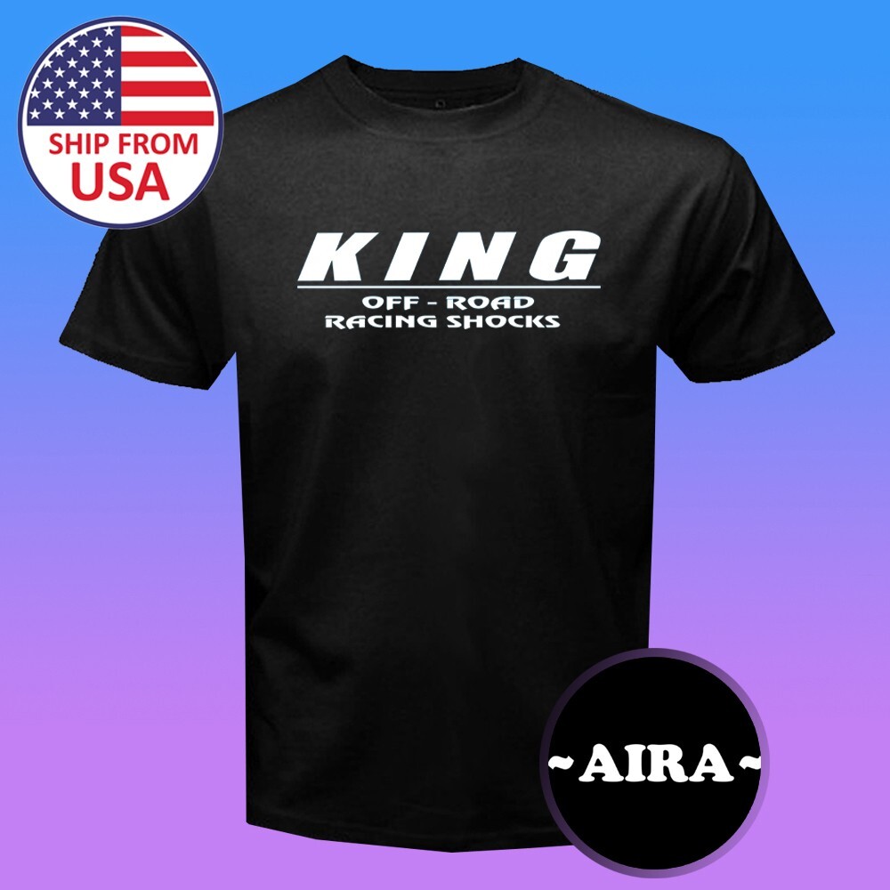 KING Off Road Racing Shocks Men's Black T-Shirt Size S-5XL