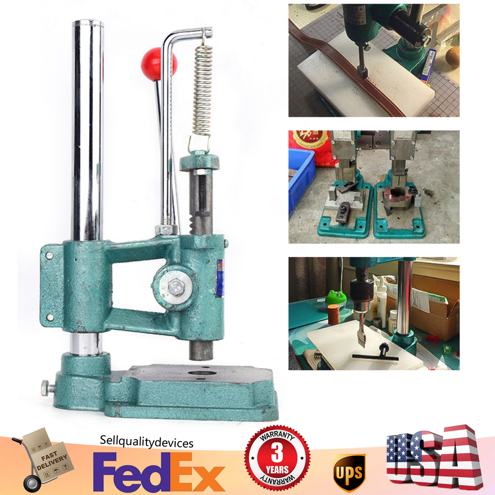 Heavy Duty Leather Imprinting Machine Embossing Stamp Press Punching Logo Tools！