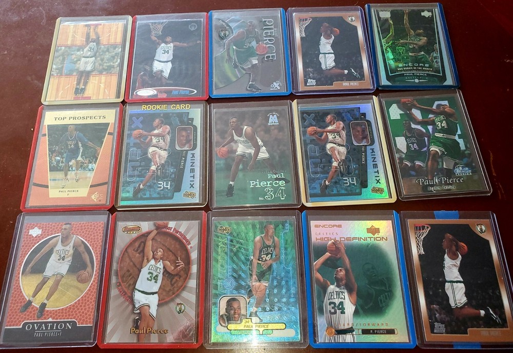 PAUL PIERCE ROOKIES & Inserts  CELTICS LEGEND 75 GREATEST 15 BEAUTIFUL CARDS 318