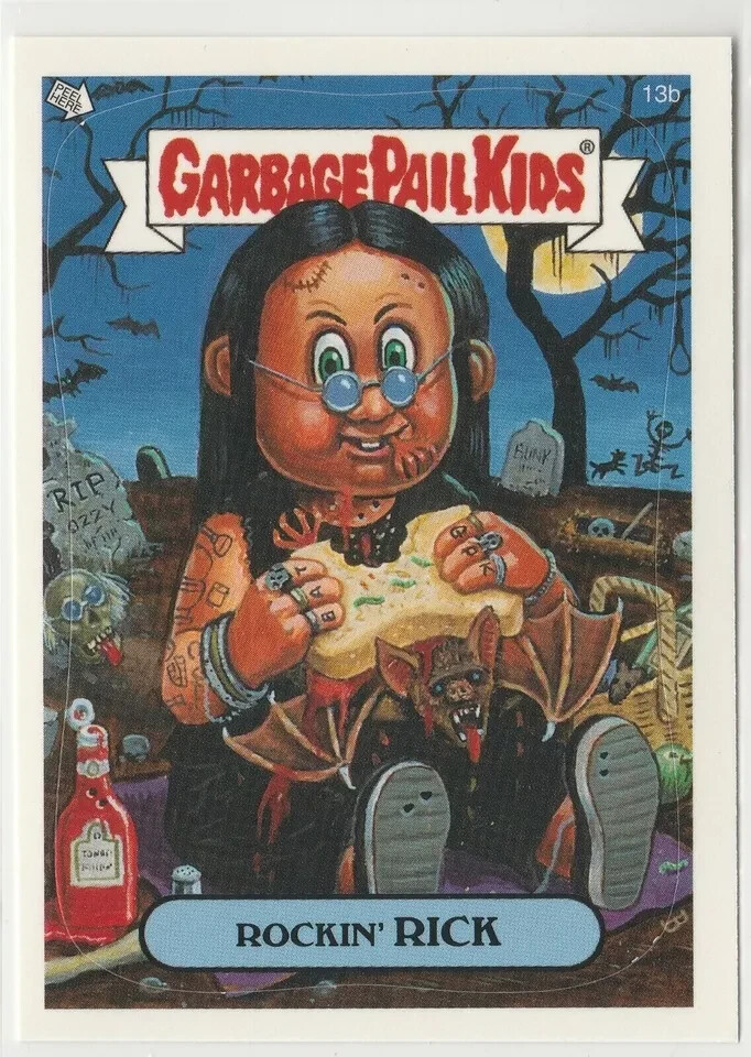 Rockin' Rick #13b Garbage Pail Kids GPK Ozzy Osbourne Black Sabbath 2004 ANS2