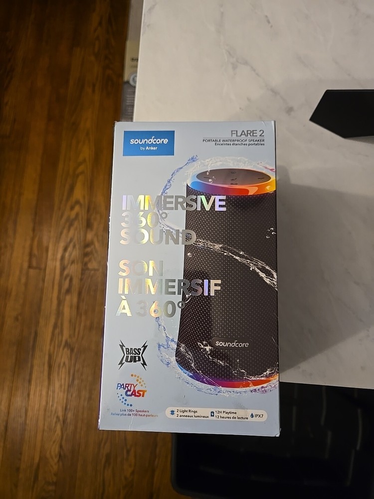 Soundcore Flare 2 Bluetooth Speaker Outdoor LED Party Speaker 360° Sound IPX7