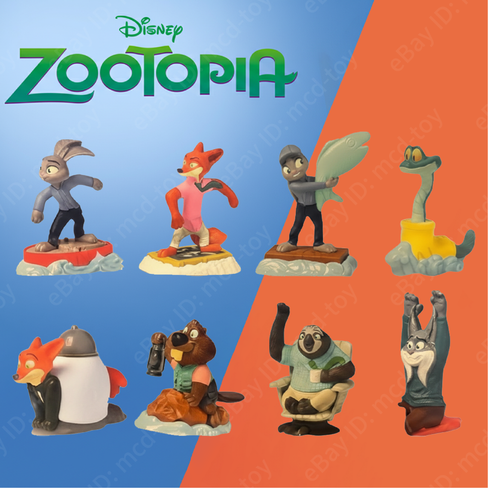 🦊 McDonald's Disney Zootopia 2 Happy Meal Toy 2025 Complete Set Collection 🐰