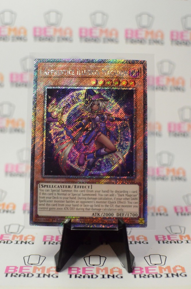Apprentice Illusion Magician Platinum Secret Rare RA04-EN023 1st Edition Quarter Century Stampede