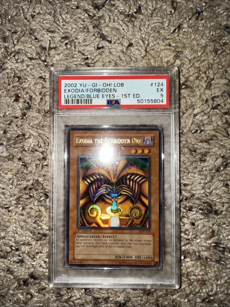 2002 Yu-Gi-Oh LOB EXODIA Blue Eyes 1st Edition PSA 5 Rare Collectible