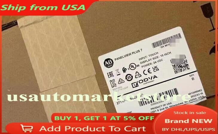 2711P-T15C22D9P PanelView Plus 7 Graphic Terminal 2711P-T15C22D9P New Sealed
