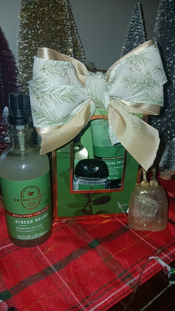 Bath & Body Works 5 Piece Stress Relief Eucalyptus Spearmint Gift Set
