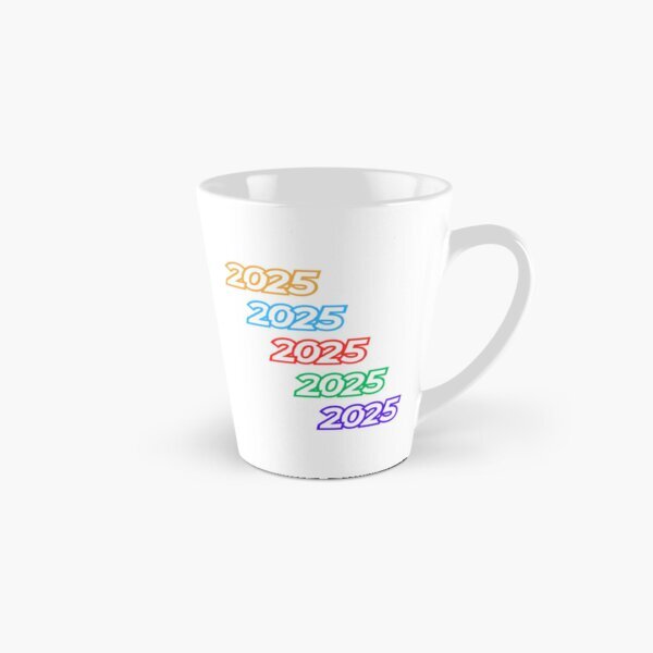 2025 New Year Colorful Tall Mug - Perfect Gift for Family