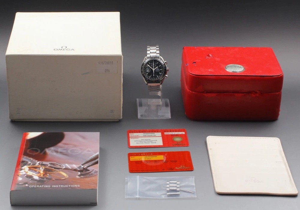 OMEGA SpeedMaster Mark 40 Triple Calendar Men's Watch 3520.50 Full Set-image