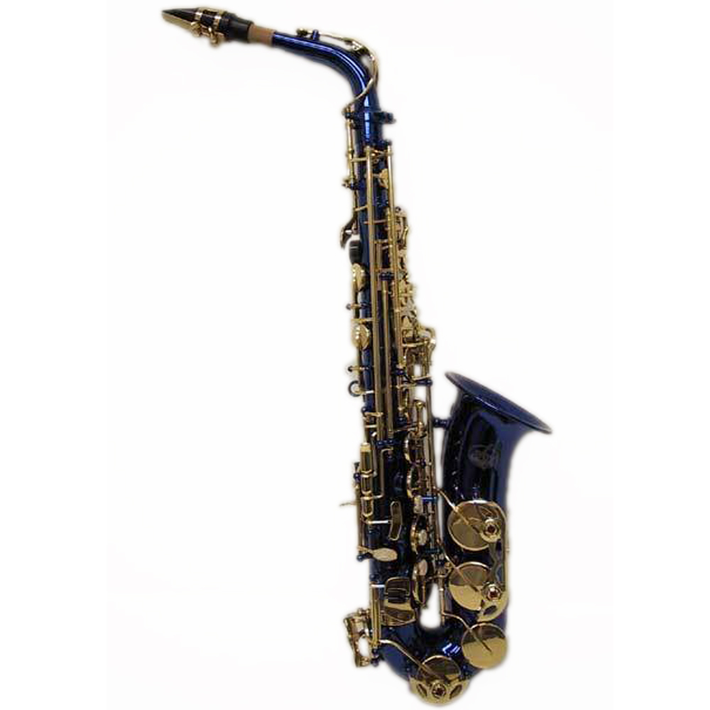 HOLIDAY SALE! Beautiful Blue Alto Saxophone w Gold Keys *Great Gift*LIMITED TIME-image