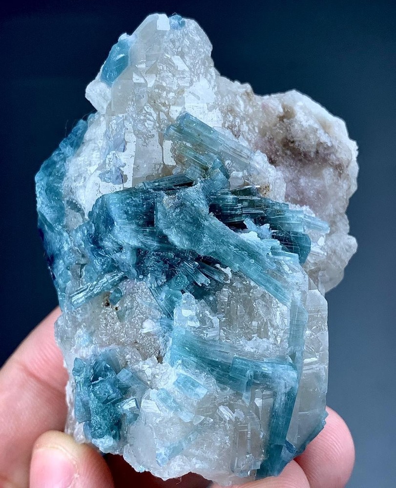 716 Carat Tourmaline Crystal With Quartz Specimen From Afghanistan