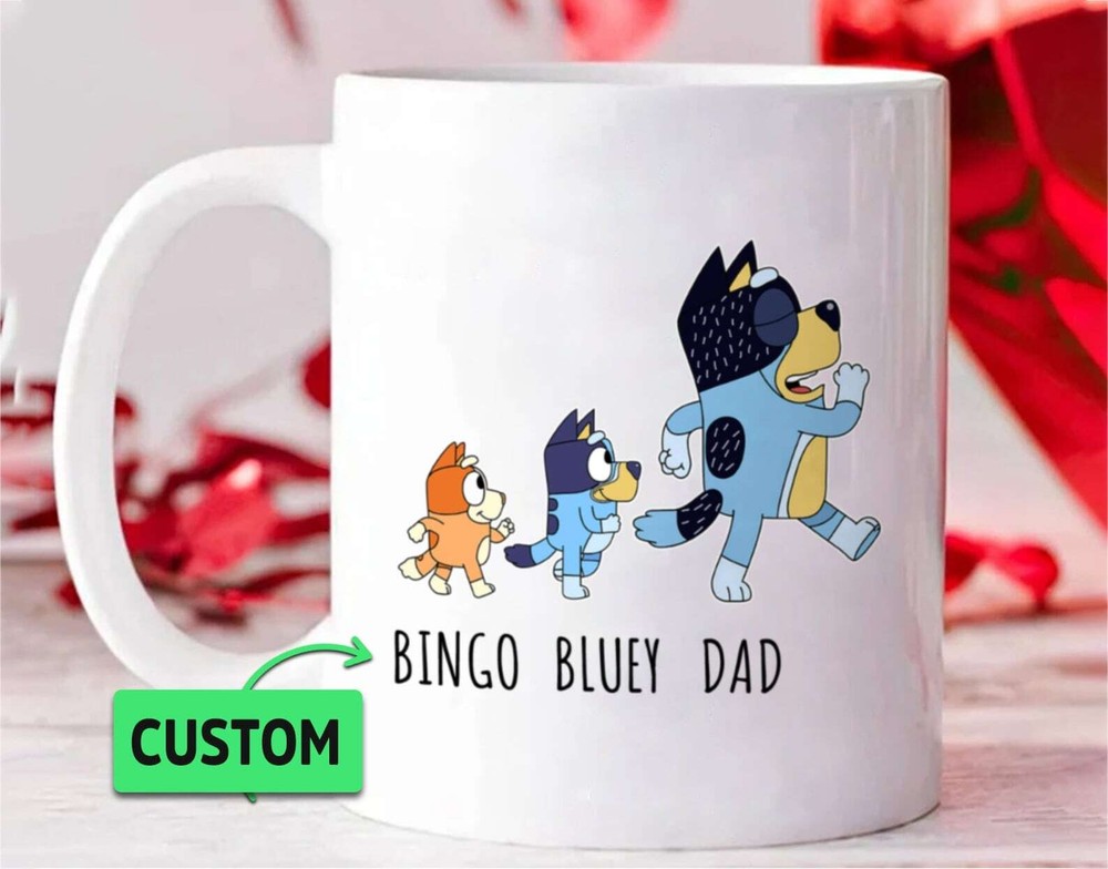 Custom Gift Mug For Dad Funny Fathers Day Mug Family Mug Family Cartoon Mug Fath