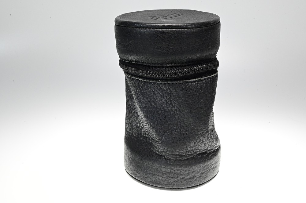 Leica Leitz Black Soft Leather Zipper Lens Case (H-4.75