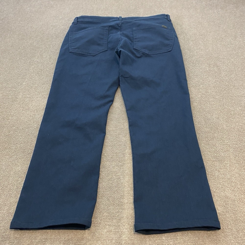 Jachs Pants Mens 36x27 Navy Blue Straight Fit Stretch Twill Flat Front Preppy
