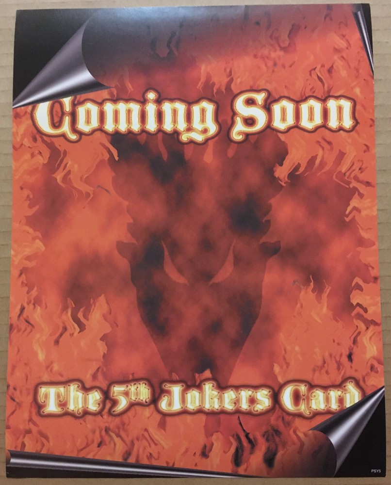 INSANE CLOWN POSSE Joker Card 1999 PROMO FLYER AD POSTER for Jeckel CD 8x11 MINT
