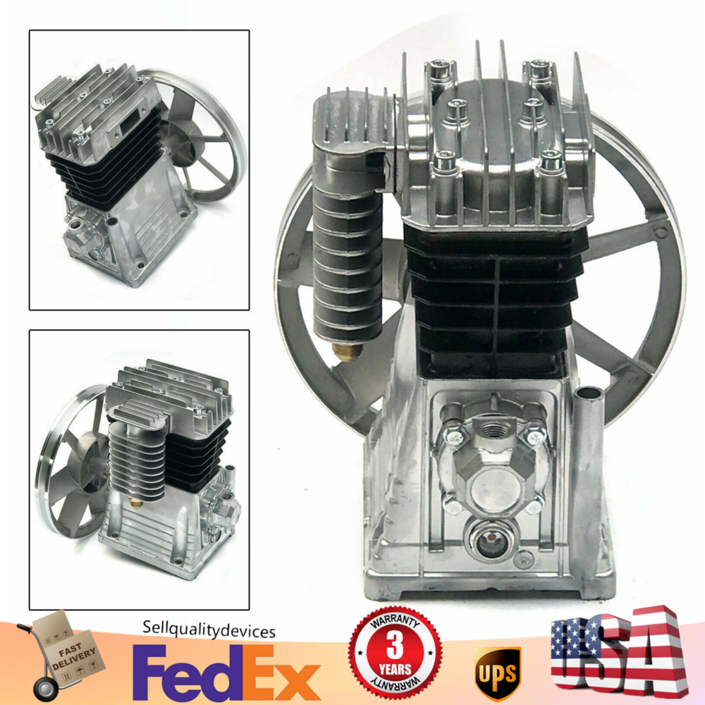 Air Compressor Pump Head Single Stage Twin Cylinder Air Compressor Pump Head USA