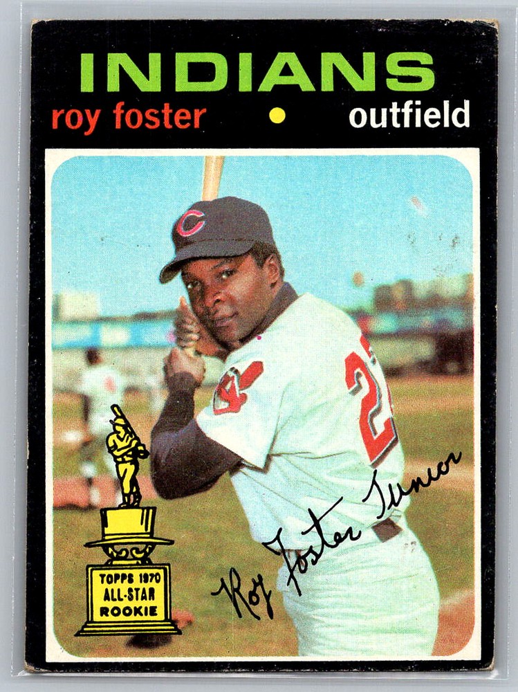# 107 Roy Foster Rookie Cleveland Indians 1971 Topps