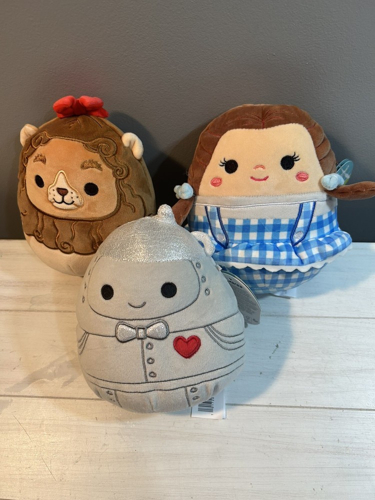 Squishmallows Plush 6” Wizard Of Oz Set Of 3 Characters NWT