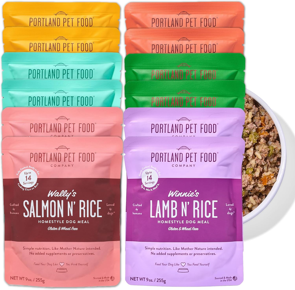 Fresh Dog Food Pouches - Human-Grade Topper Mix-Ins & Wet Pet Meals - Small & La