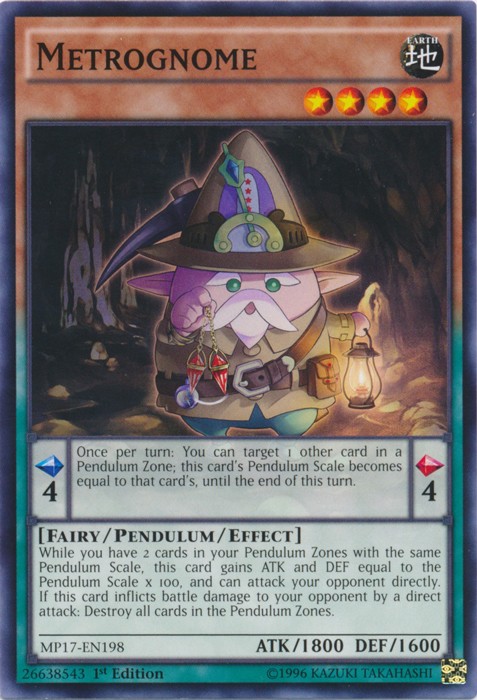 Metrognome MP17-EN198 Common 1st Edition Near Mint Yugioh Card