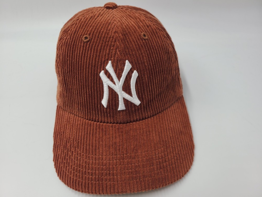 New York Yankees Corduroy 47 Brand Strapback Adjustable Hat Cap MLB Rust Brown