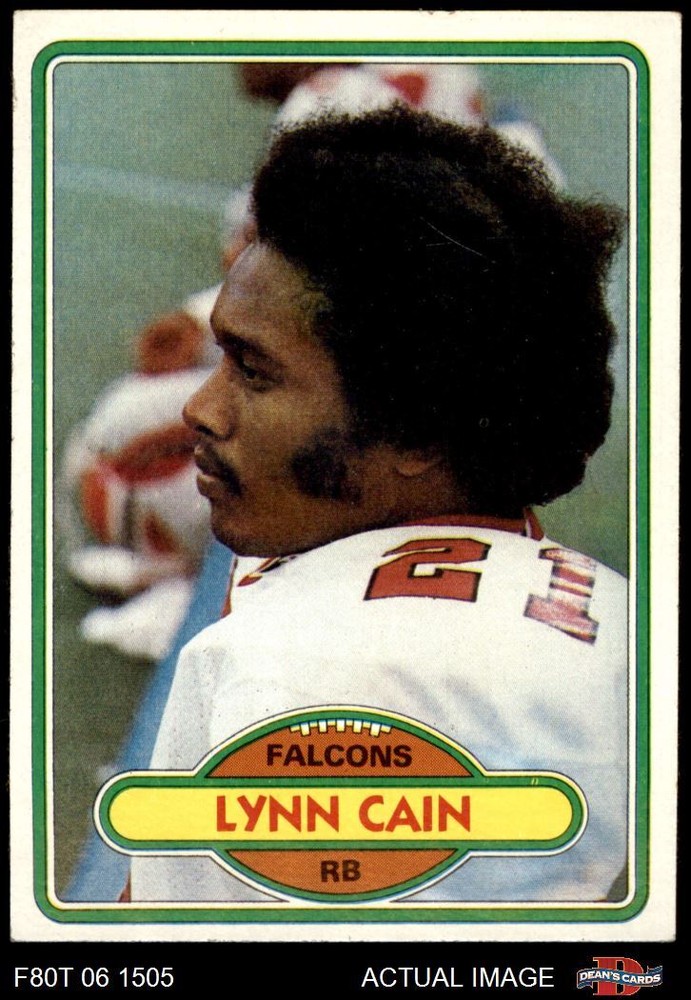 1980 Topps #517 Lynn Cain Falcons RC Southern California 5 - EX