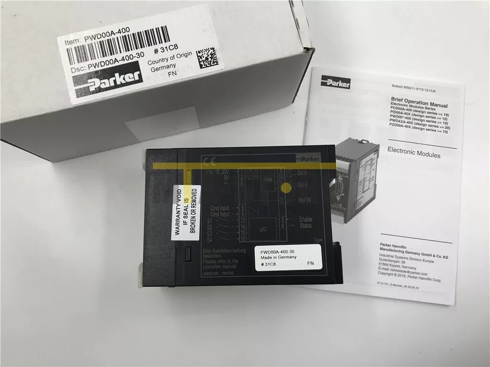 1pcs Electronic Module PWD00A-400 ( PWD00A-400-30 ) Surplus Product, New Parker