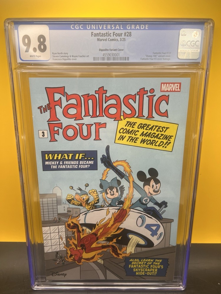 Fantastic Four #28 D'Ippolito Disney What If Variant CGC 9.8 NM