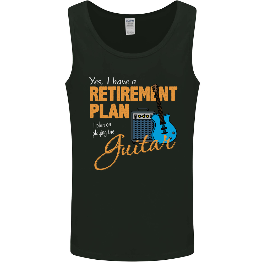 Guitar Retirement Plan Guitarist Acoustic Mens Vest Tank Top