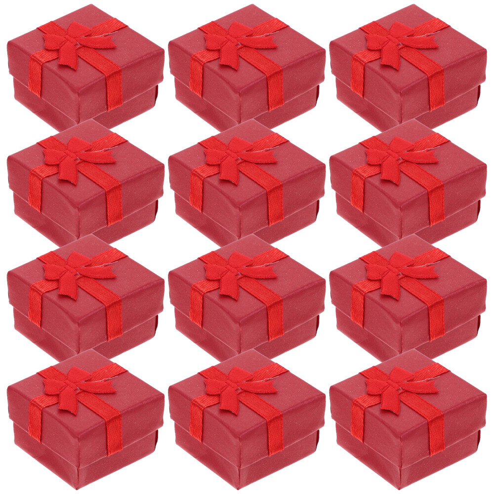 24PCS Jewelery Organizers Storage Gift Boxes for Earring Bracelet Necklace(Red)