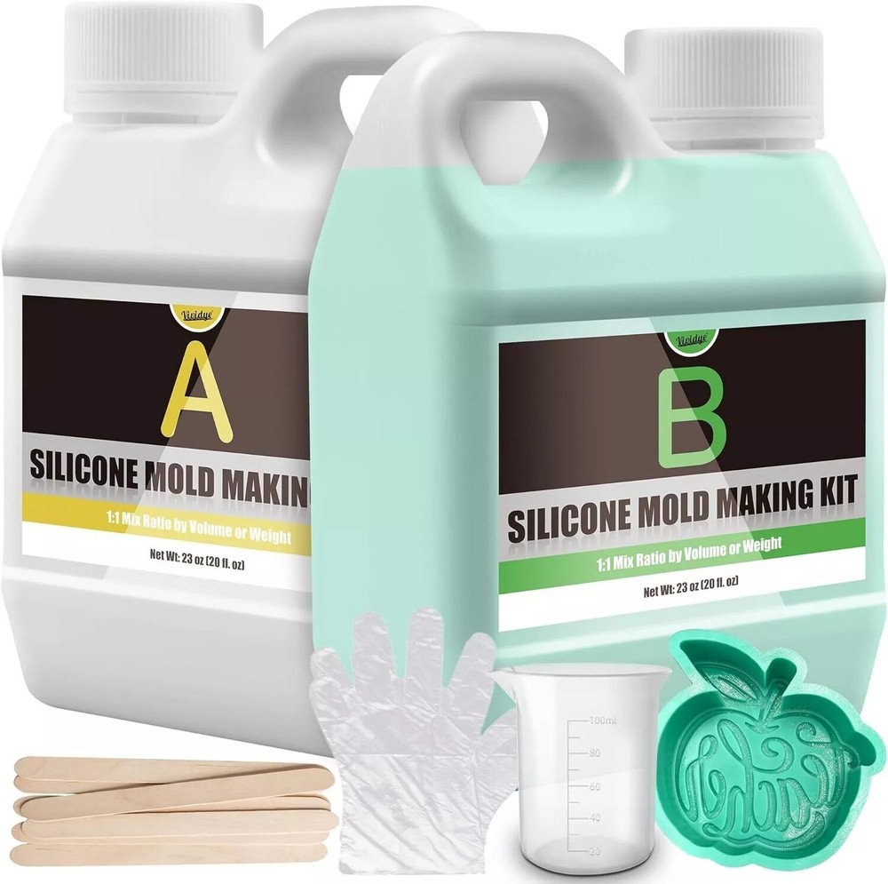 46Oz Liquid Silicone Rubber DIY Mold Making Kit for Crafting and Resin Projects