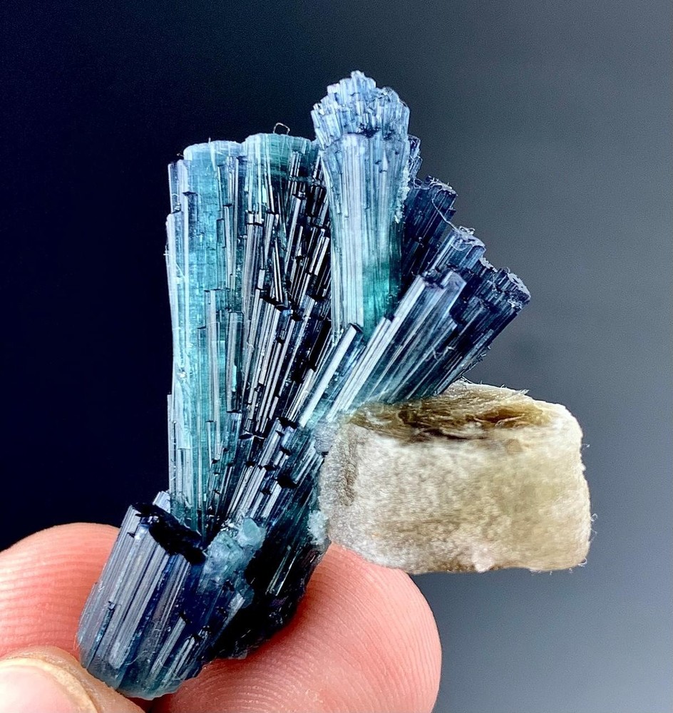 48 Carat Indicolite Tourmaline Crystal Specimen From Afghanistan