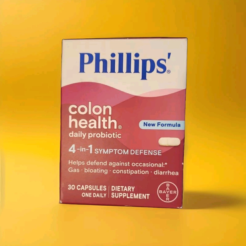 Phillips’ Colon Health Daily Probiotic Dietary Supplement (Pack of 30 Capsules)