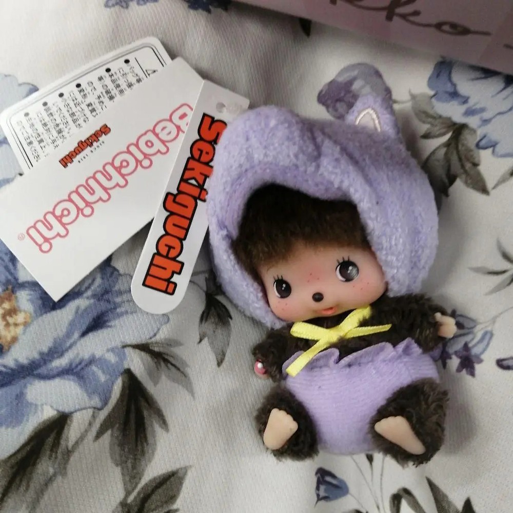 Sekiguchi Bebichhichi Cat Plush Keychain Japan Monchhichi New Free Shipping