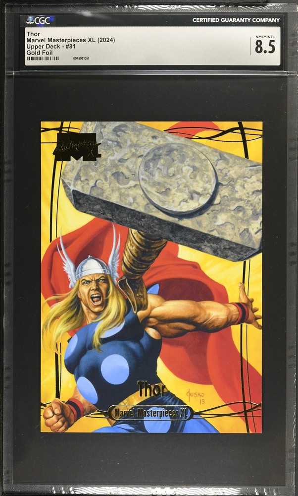 2024 Upper Deck Marvel Masterpieces XL Thor #81 CGC 8.5 Graded Comic