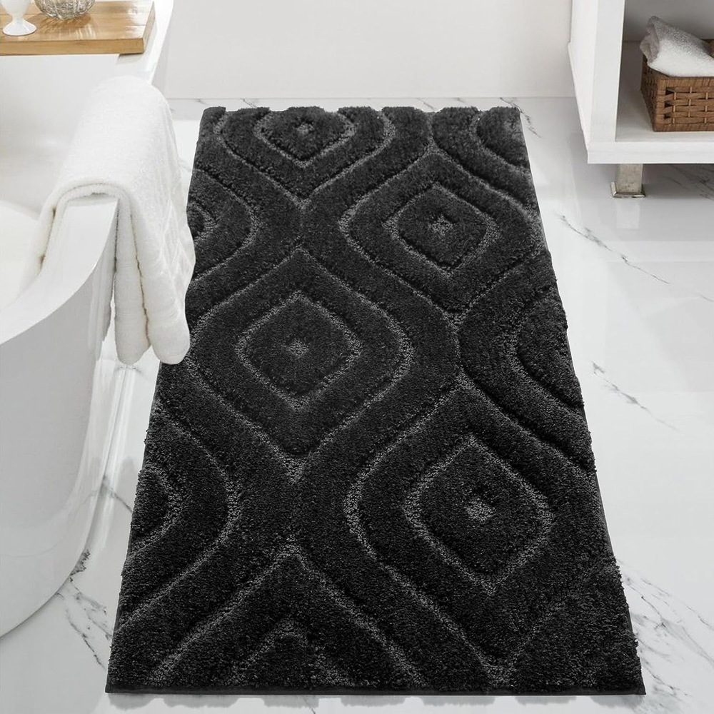 DEXDE Bathroom Rugs Runner 24X60 Long Bath Rug Non Slip Soft Washable Large Bath