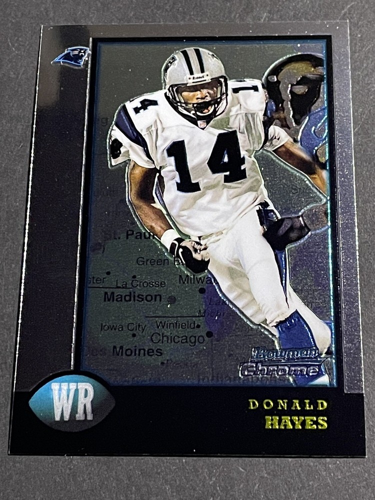1998 Bowman Chrome Donald Hayes Interstate Rookie Insert Card - Panthers