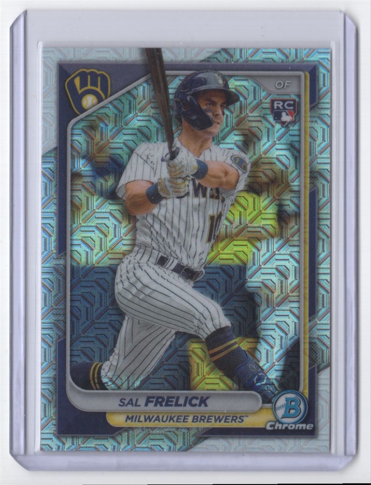 2024 Bowman Chrome Silver Mojo Sal Frelick Rookie Milwaukee Brewers #39