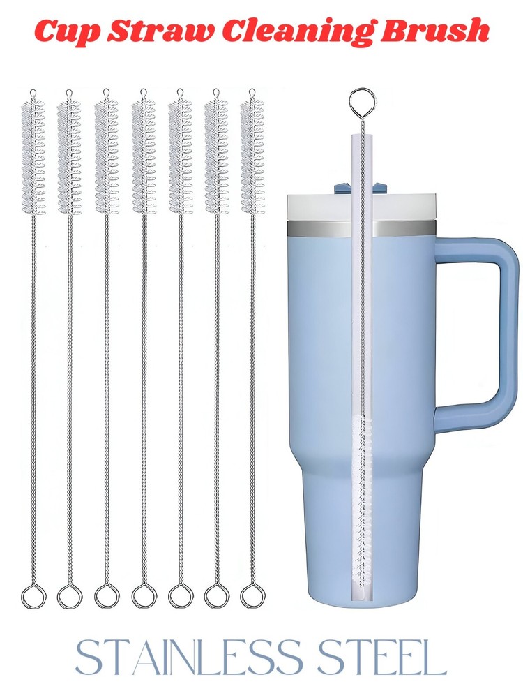 Cup Straw Cleaning Brush, Reusable Straw Cleaner Fits 40/30/20 Oz Tumblers