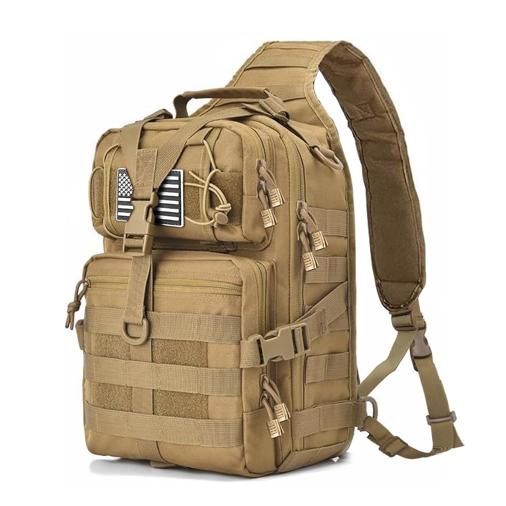 Tactical Military Sling Backpack MOLLE EDC Shoulder Bag Pack Rover