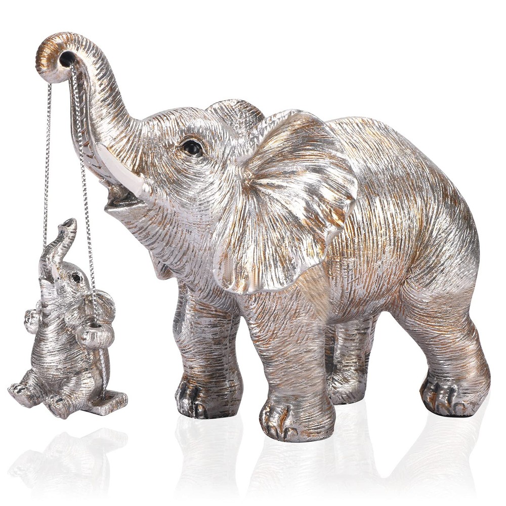 Elephant Statue for Good Luck, Strength, and Unique Home Decor Gifts