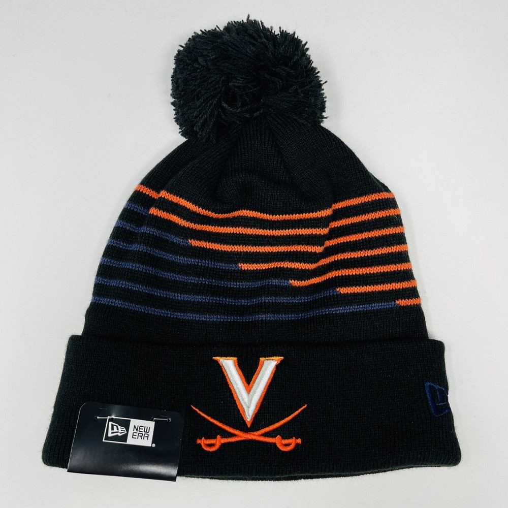 New Era NCAA Virginia Cavaliers Mens Zig Zag Beanie Toboggan Winter Hat Cap NWT