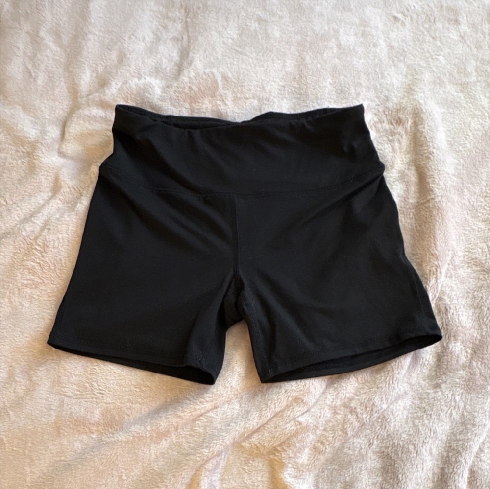 DSG Women's Black Biker Activewear Shorts Stretch Elastic Waist 5