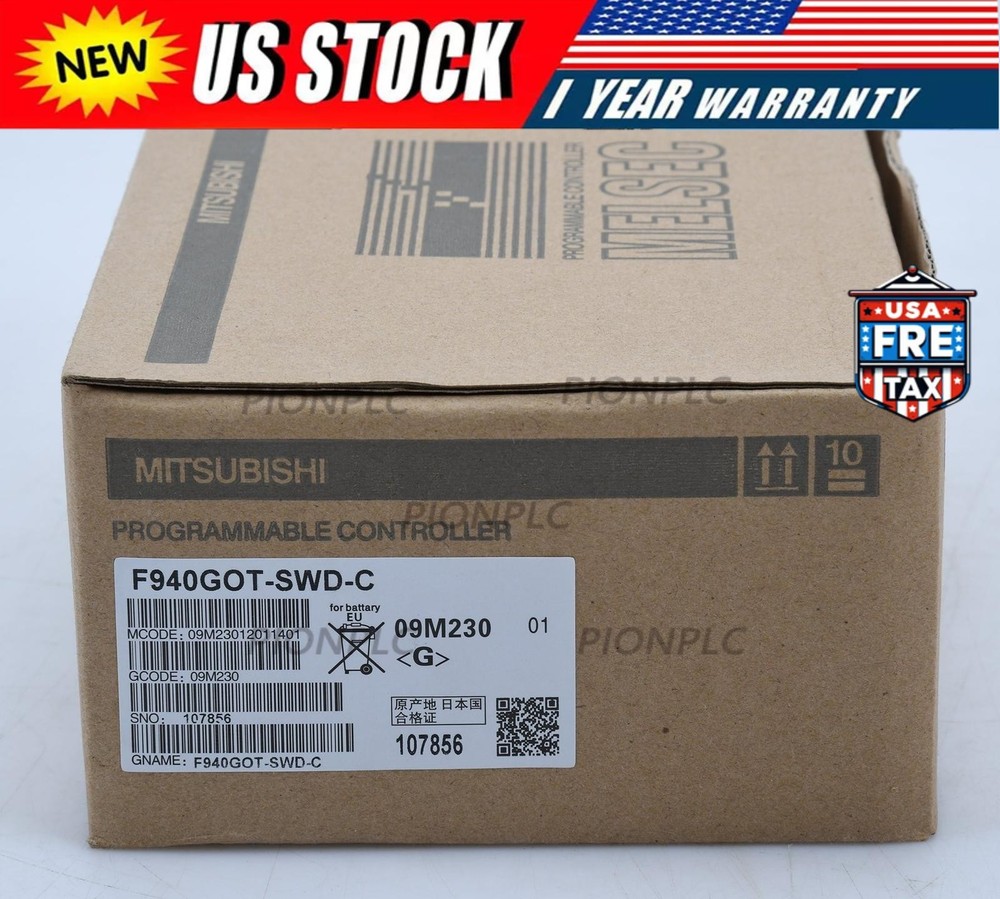 New MITSUBISHI F940GOT-SWD-C Touch Screen In Box F940GOTSWDC US Free TAX